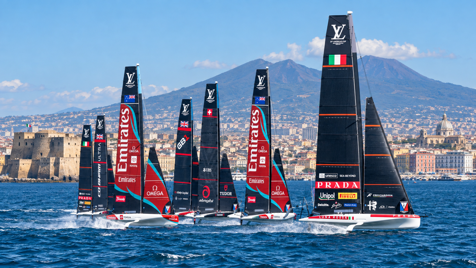 Regate dell'America's Cup nel golfo di Napoli