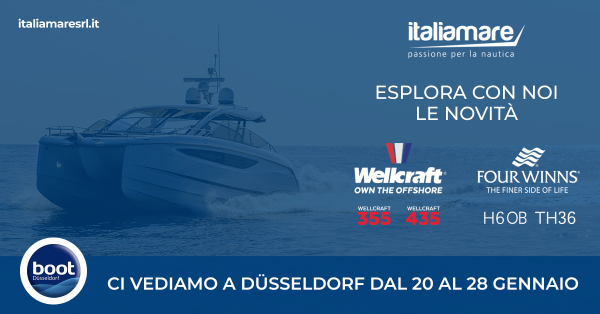 Italiamare con Wellcraft e Four Winns al BOOT di Düsseldorf